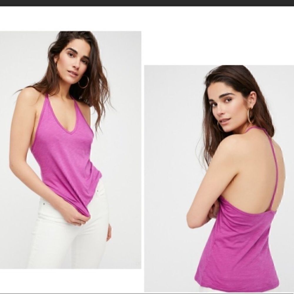 Free People Intimately T Back Strap Tank Top - Picture 2 of 8